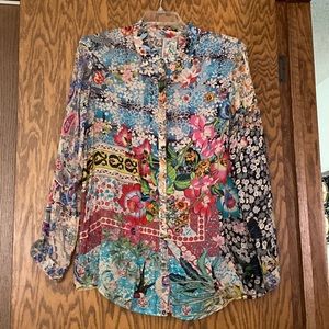 Johnny Was XL Long Sleeve Blouse